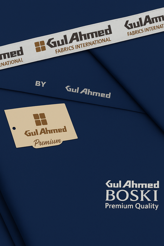 Gul Ahmed Boski UnStiched (Royal Blue)