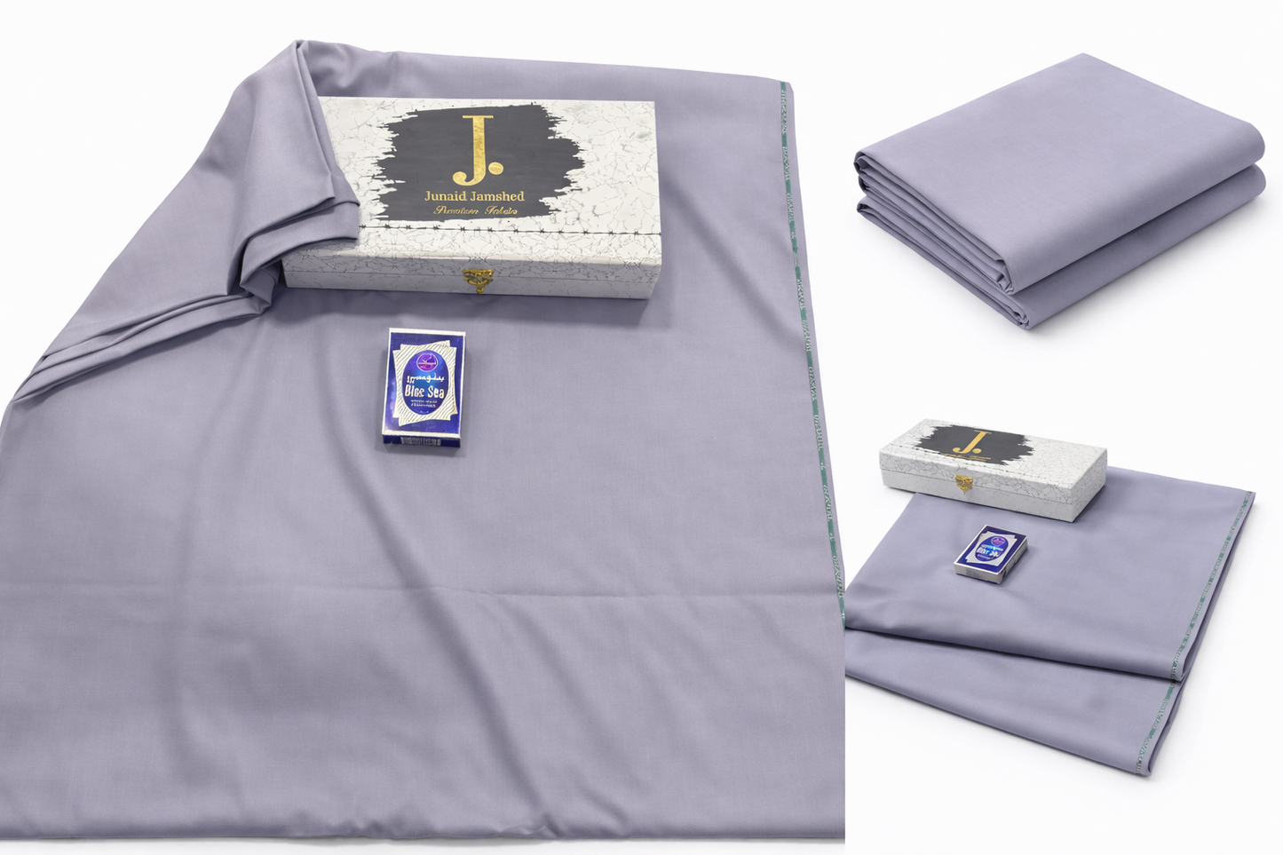 J. Boski Unstiched Suit (Cloud Gray)