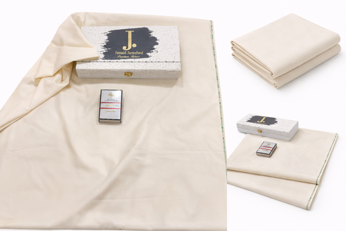J. Boski Unstiched Suit( Cream)