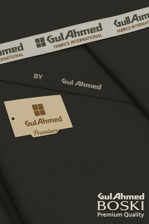 Gul Ahmed Boski UnStiched (Charcoal) - WCS