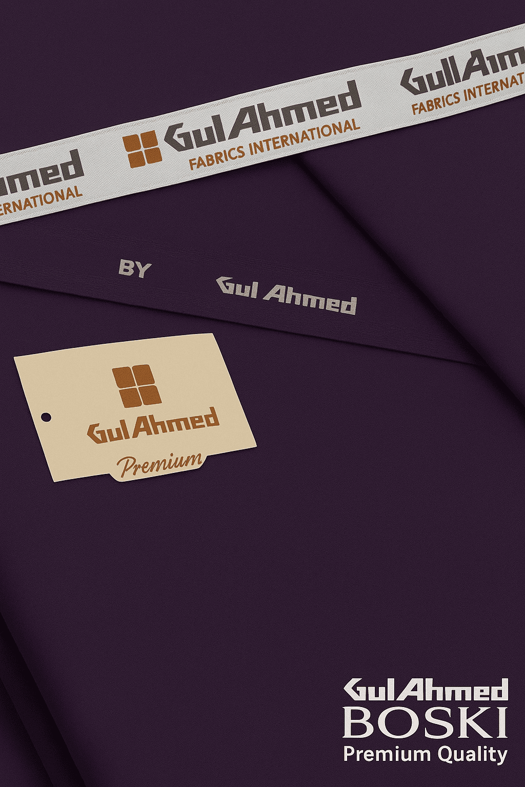 Gul Ahmed Boski UnStiched (Purple) - WCS