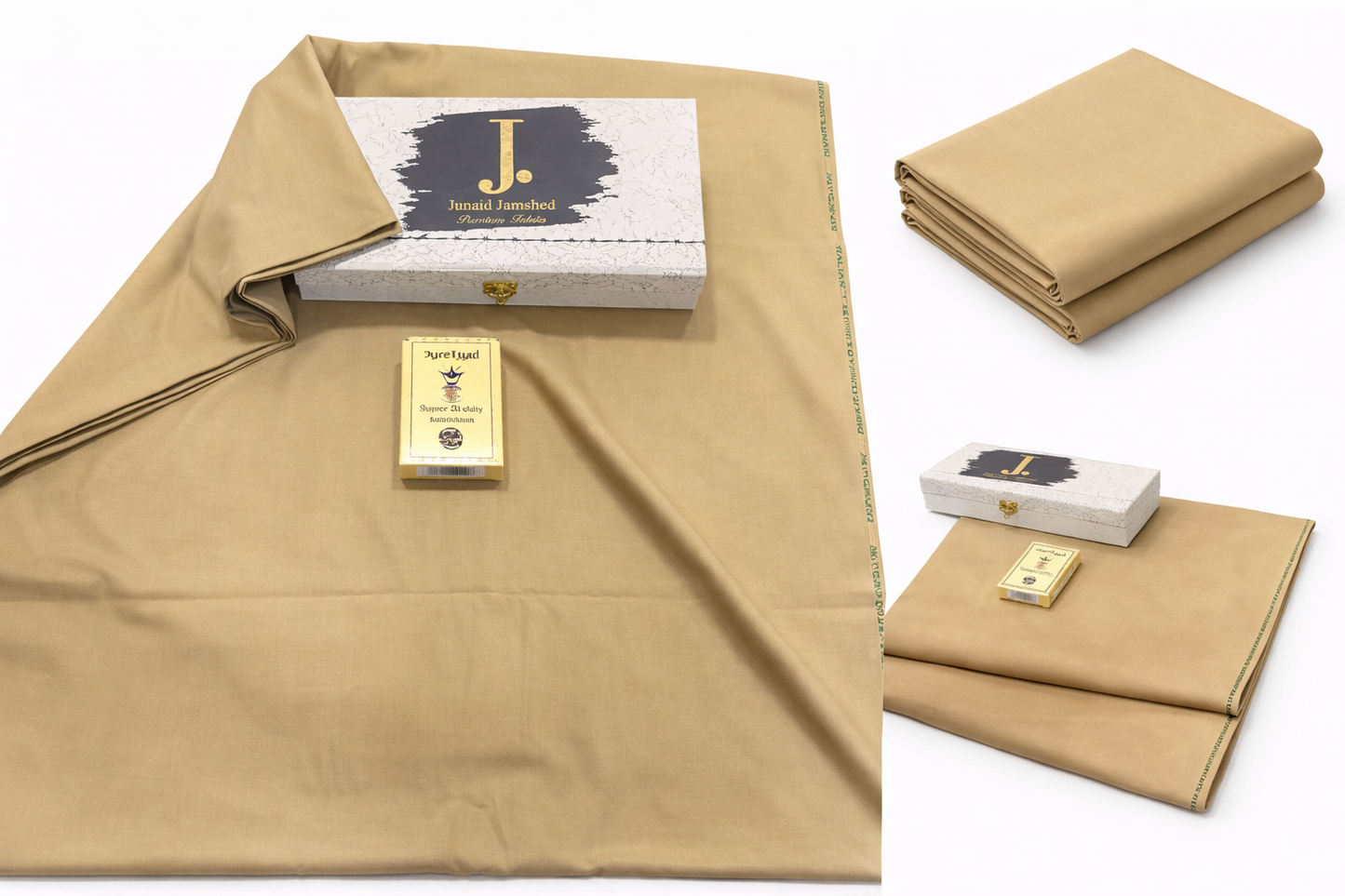 J. Boski Unstiched Suit (Mehndi)